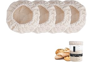 4 Pack Cotton Sourdough Starter Jar Covers