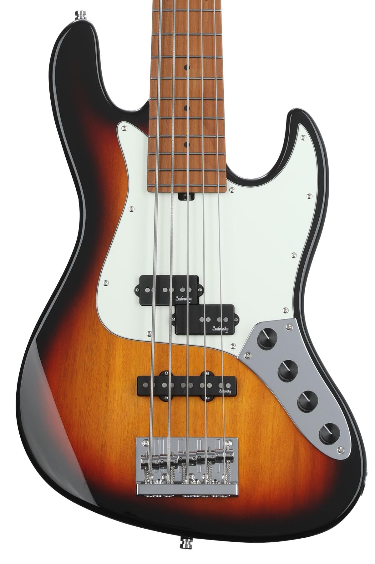 Sadowsky MetroExpress 21-fret Hybrid PJ 5-string Bass - Tobacco Sunburst Transparent