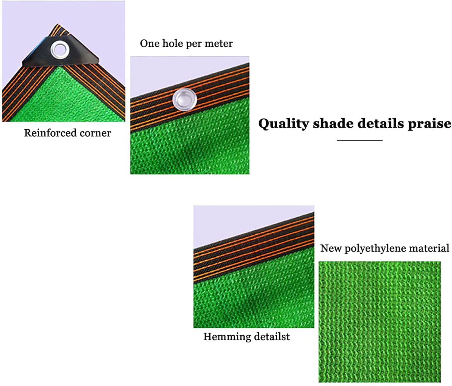 90% Shade Cloth,UV Resistant Net Shade Fabric,Taped Edge with Grommets,for Pergola, Patio, Garden