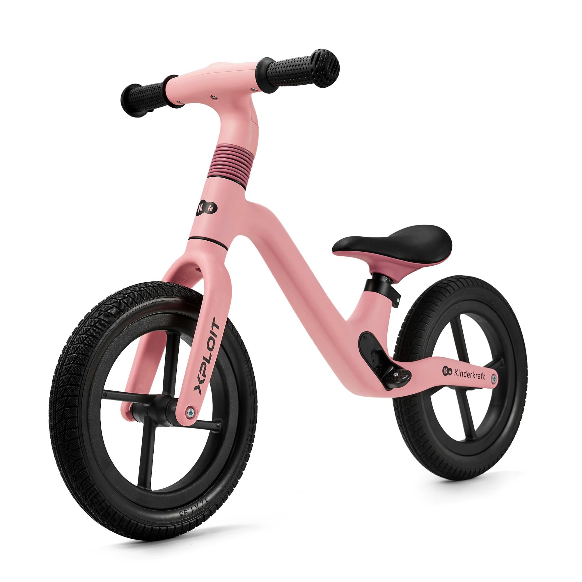 Kinderkraft XPLOIT Bicicleta sin Pedales, Bicicleta Niño 2 años, de 80 cm, Bicicleta 2 Ruedas, Bicicleta de Equilibrio, Sillín Ajustable, Ruedas Grandes de PU, 35 kg
