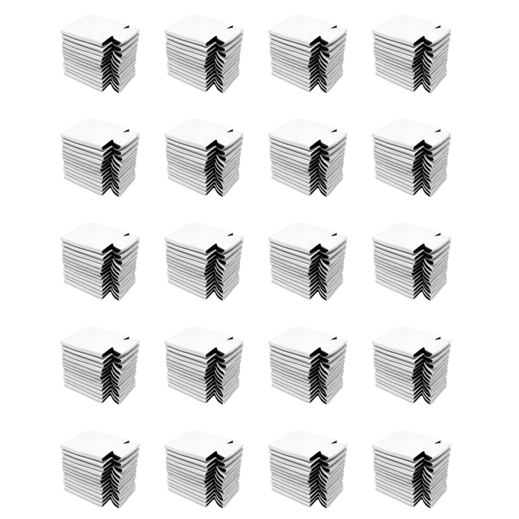Hndhbfgrt 200PCS Neoprene Beer Can Cooler Drink Cup Bottle Sleeve Insulator Wrap Cover New White