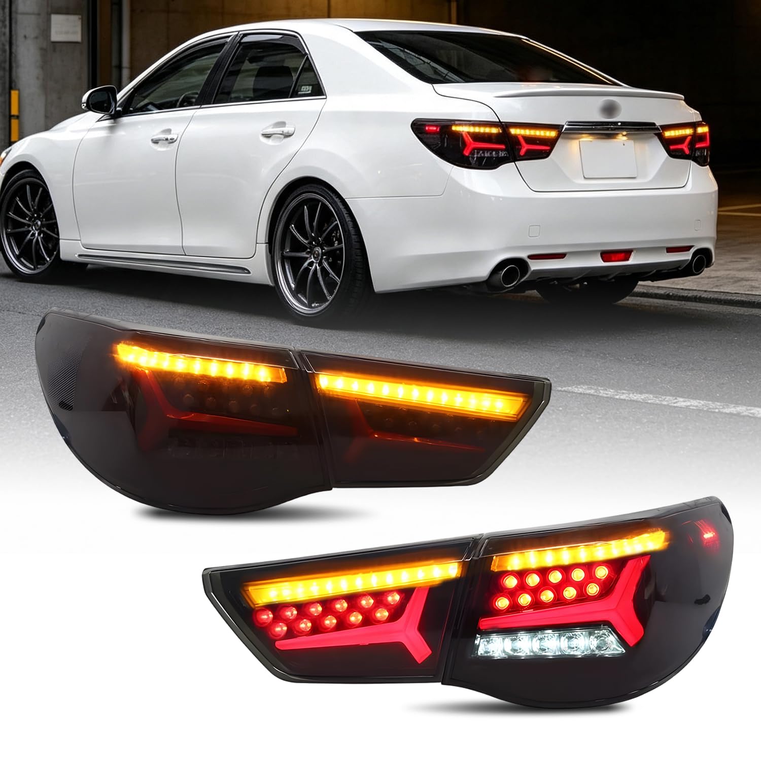 Amazon | HCMOTIONZ トヨタ マークX LED テールランプ GRX130 GRX133