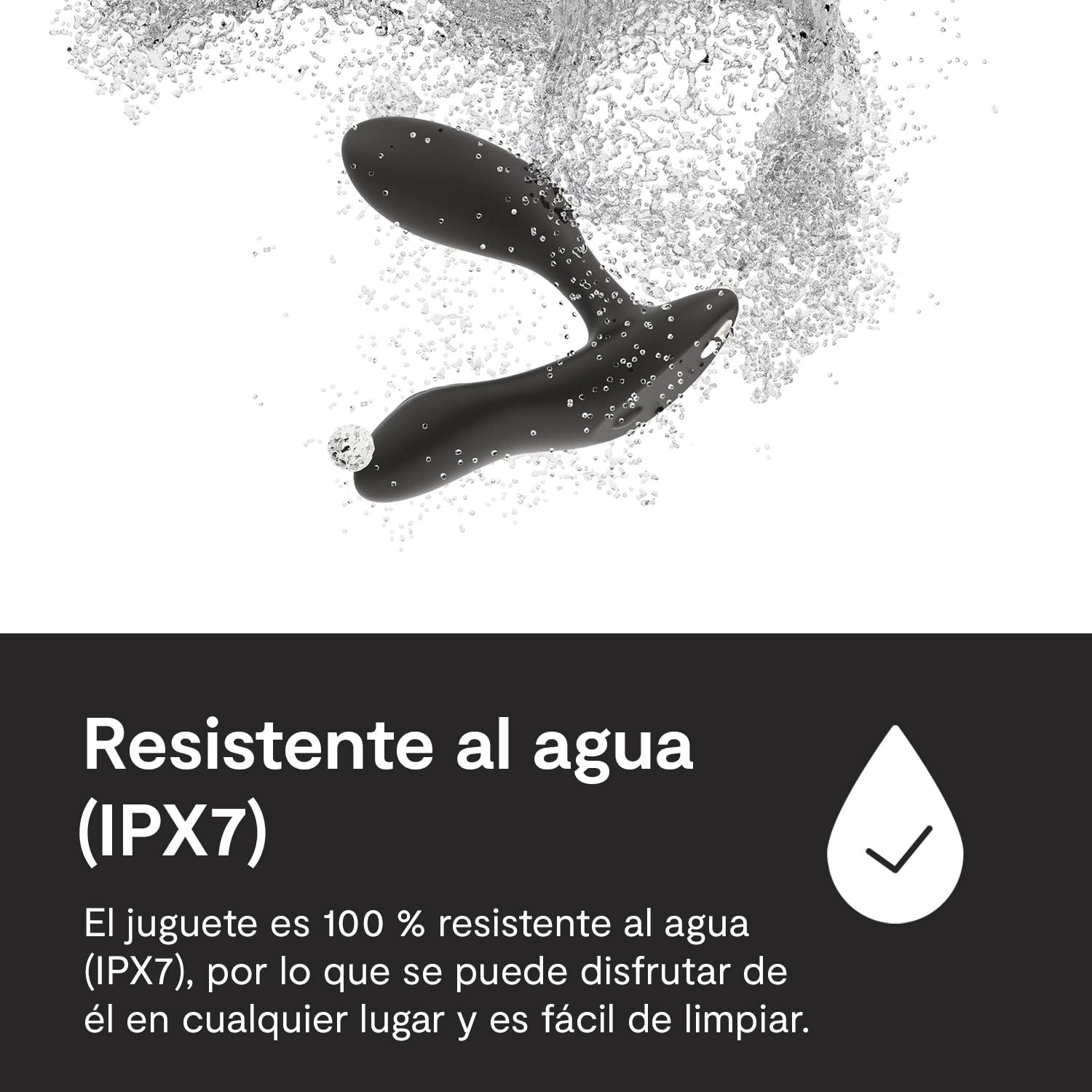 We-Vibe Vibrador de próstata Vector+ con aplicación y control remoto Black One Size
