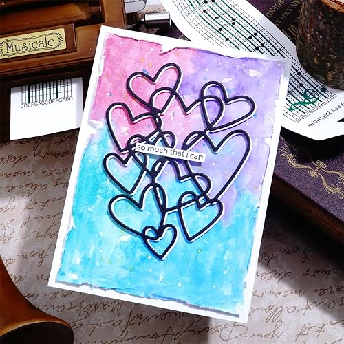 Miniatura 7 de Kokorosa Troqueles para álbumes de recortes, troqueles de corte de arte de borde ondulado, troqueles de corte de metal para manualidades, troqueles