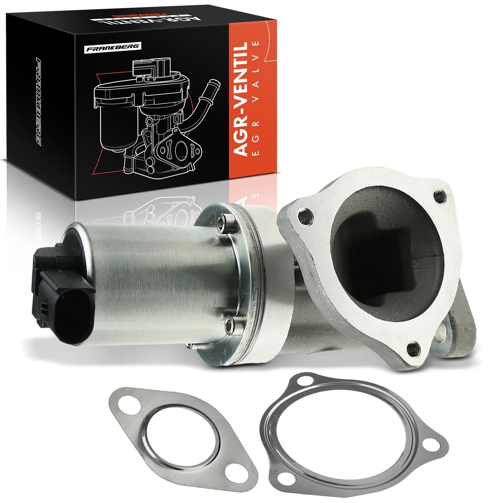 Frankberg recirculación de gases de escape con enfriador de válvula EGR | Compatible con: Cee'D SW ED, Santa Fe II CM, Magentis M.G, Carens III MPV ONU, Grandeza TG, i30 Estate FD, i30 FD