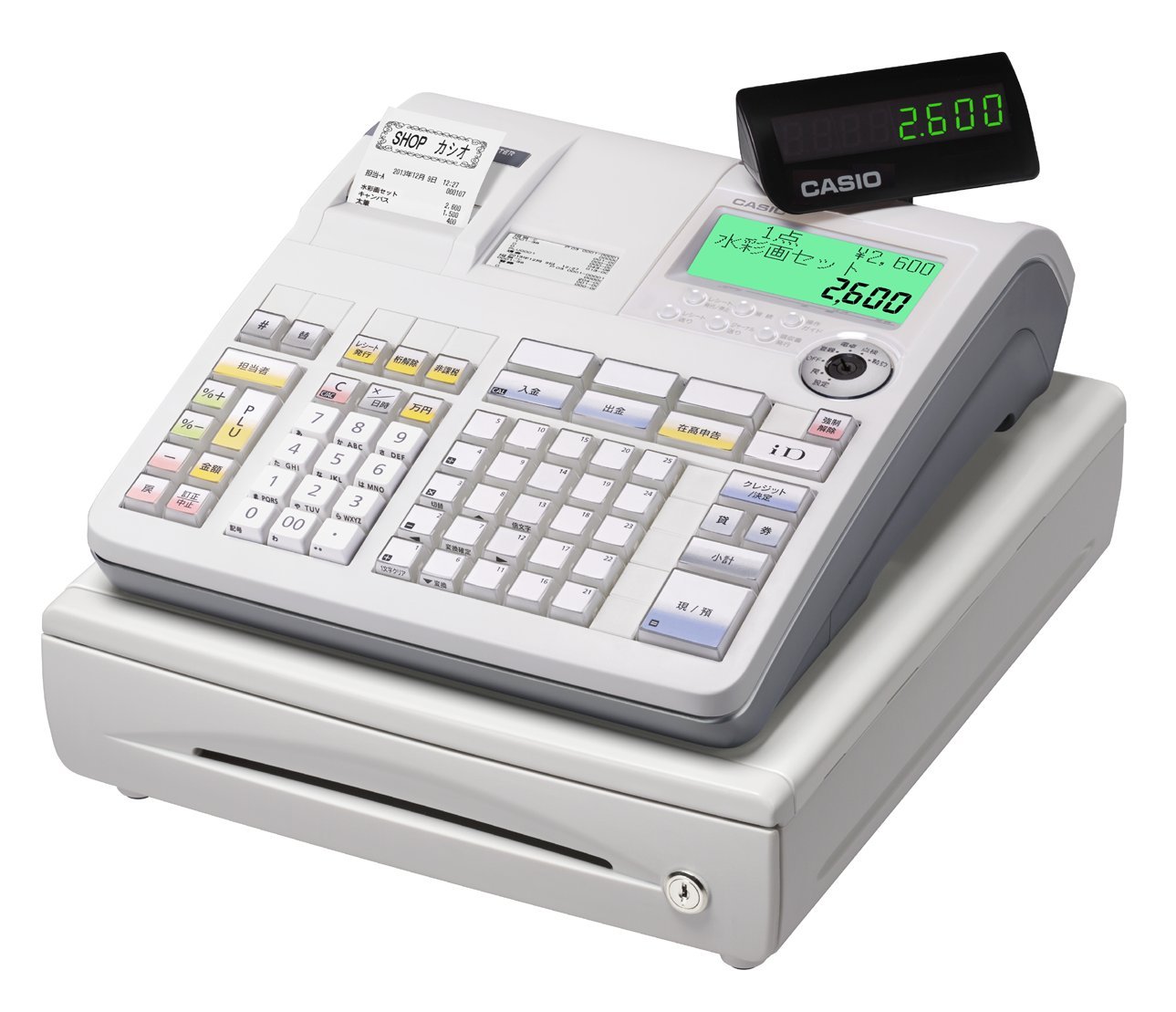 美品 CASIO カシオ 電子レジスター 18CR 清掃済 実働品 - 店舗用品