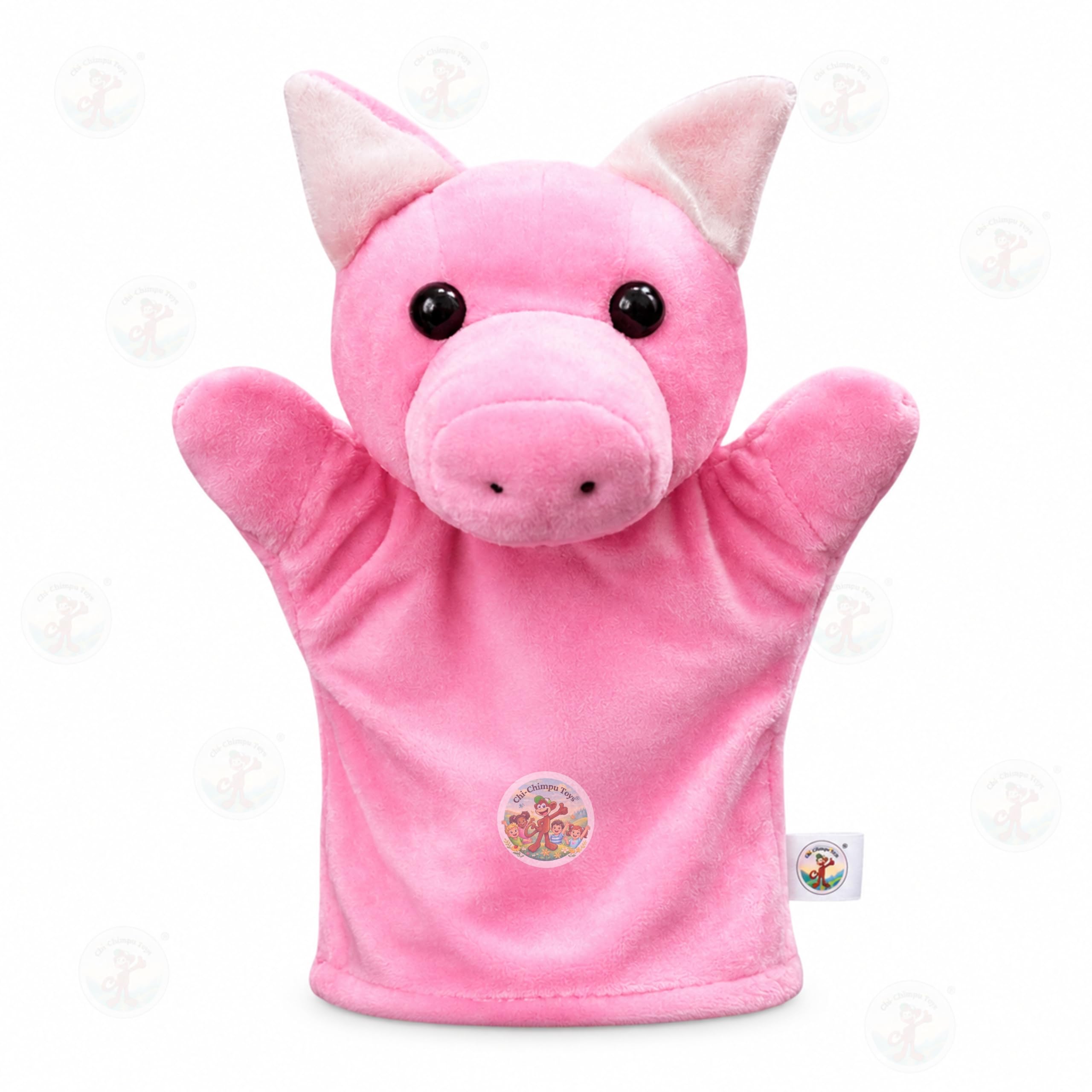 Pig Hand Puppet for Kids | Soft Plush Animal Puppet | Interactive Storytelling Toy-image-15