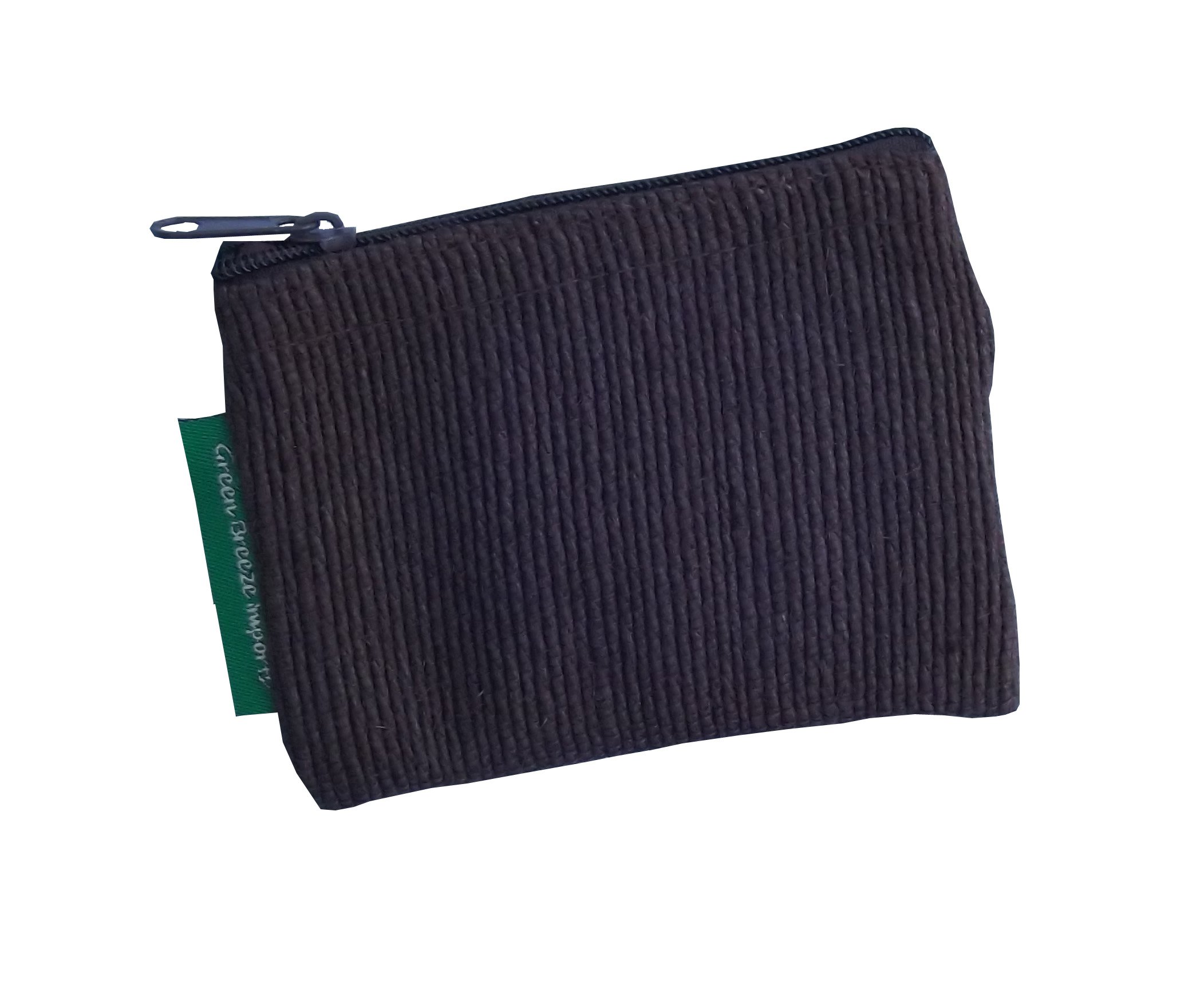 Green Breeze ImportsBlack Handmade Abaca Flat Coin Purse (2 Pack)