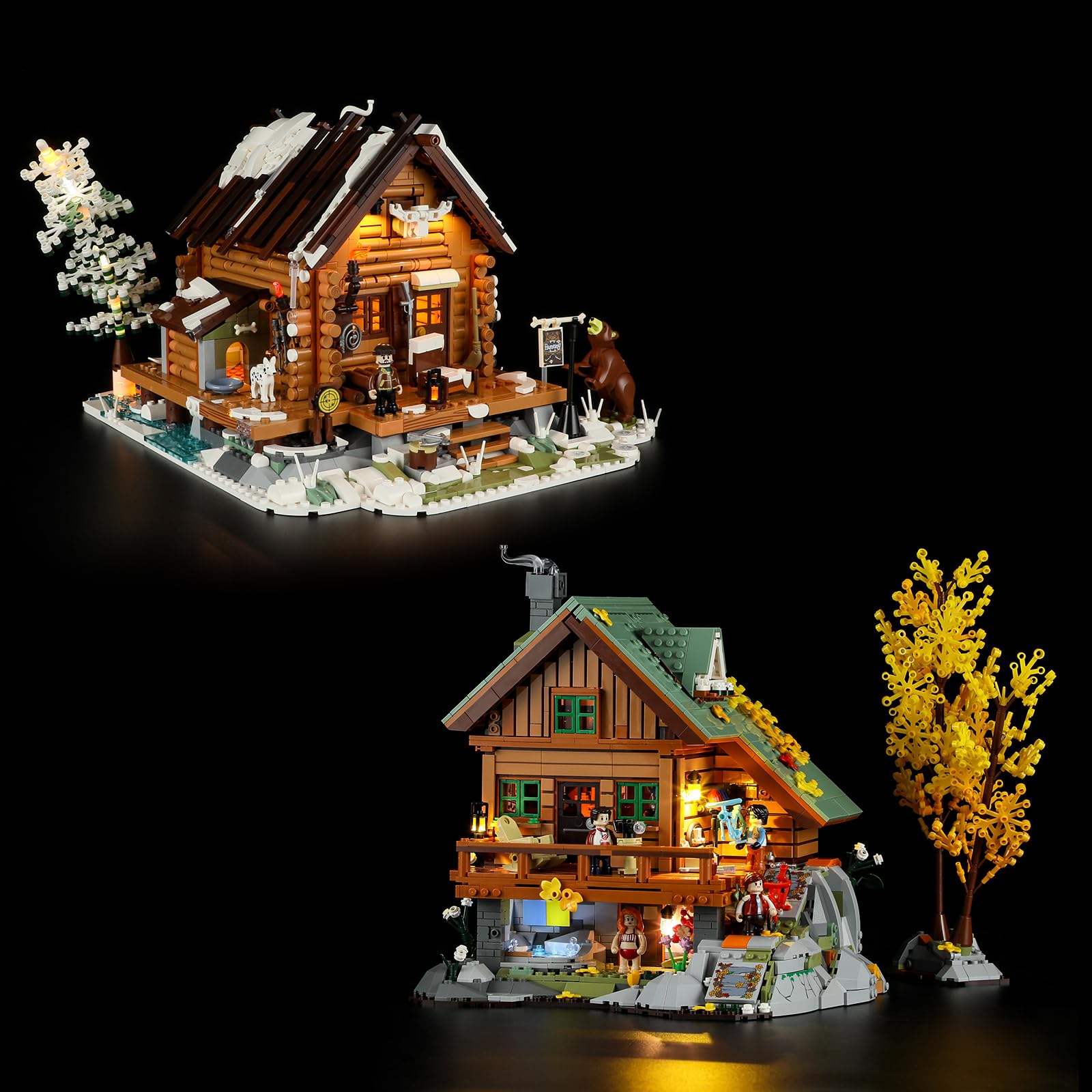 Amazon.com: FUNWHOLE Hunting-Cabin and Mountain-Cabin House