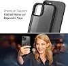 مادة هجينة غير لـ Minesk iphone 15 Premium Case مع حماية للكاميرا المعدنية ولوحة مفاتيح معدنية توفر حماية قوية للغاية ومظهرًا أنيقًا (أسود، 15)