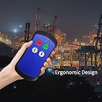 Vista 5 de A200 Industrial Control remoto inalámbrico grúa alzamiento 2 botón camión puerta trasera interruptor 12v transmisor y receptor