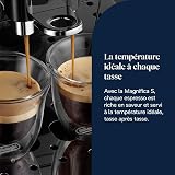 De'Longhi Magnifica S - Machine à Café Automatique 2 Boissons Noir | Machine à Café à Grain, Mousseur à Lait Manuel, Expresso et Cappuccino, Fonction 2 Tasses, Commandes à Boutons, ECAM22.110.B - 8