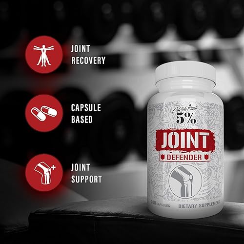 Miniatura 3 de 5% Nutrition Rich Piana Joint Defender Suplemento máximo de apoyo articular  Colágeno, glucosamina, condroitina, curcumina de cúrcuma con pimienta