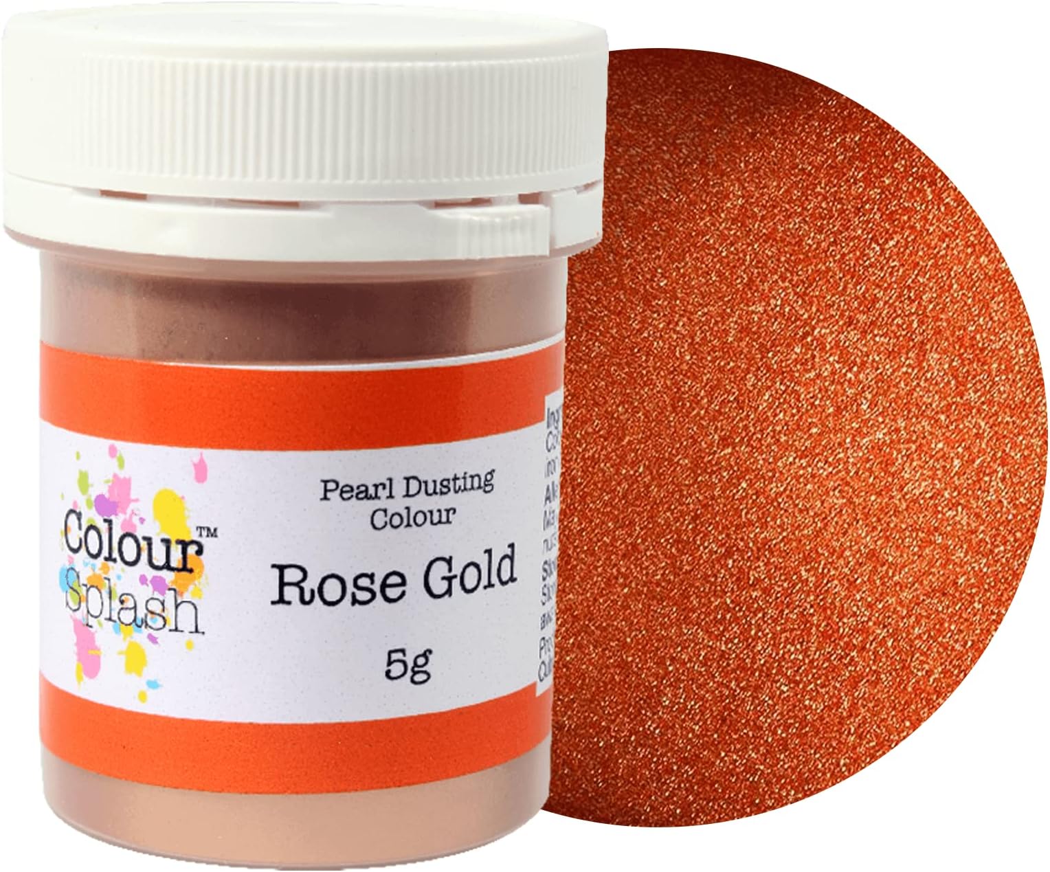 Colour Splash Edible Dust Pearl Rose Gold, 5g