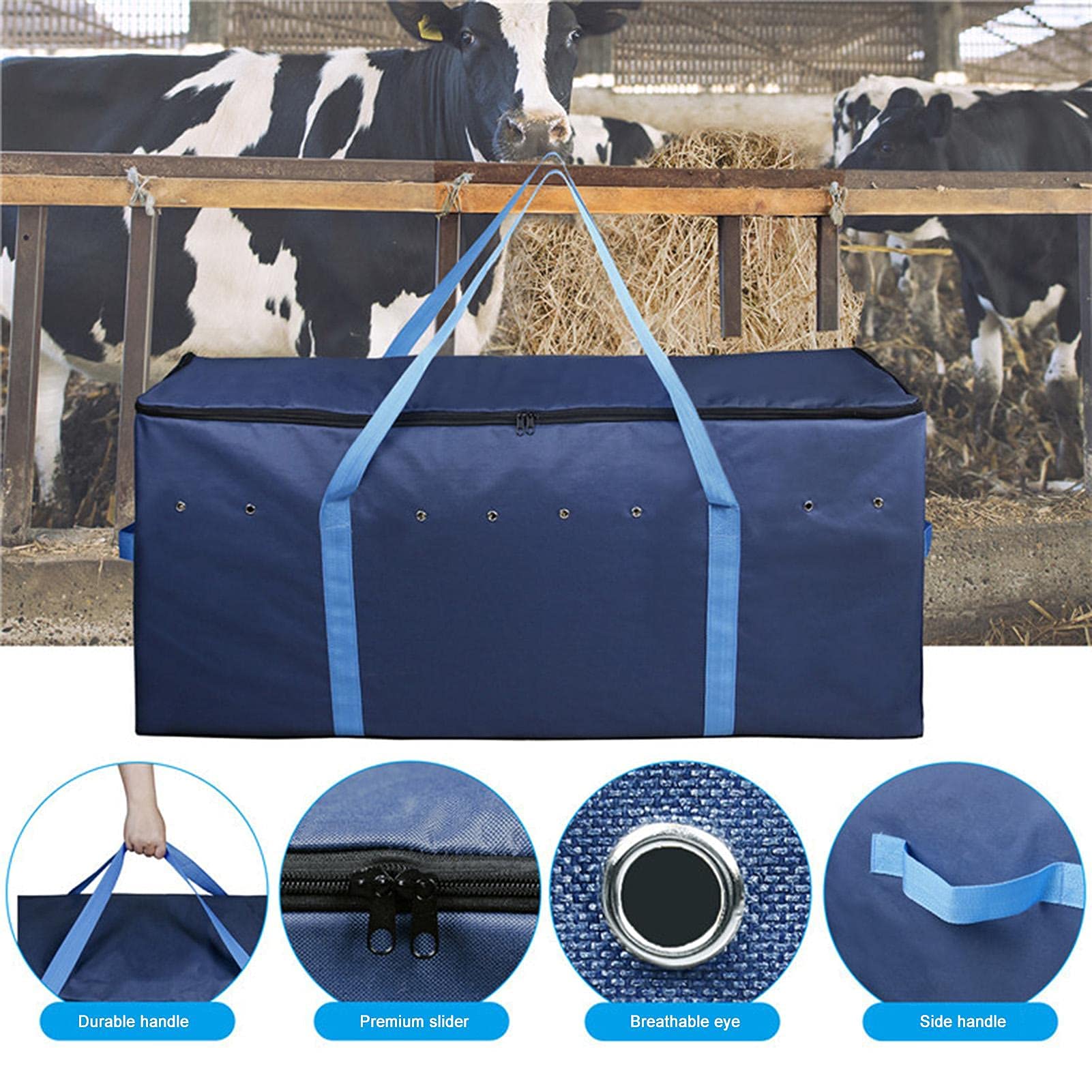 BARN & STABLE Heusack Für Pferde & Ziegen – Mit Clips, Atmungsaktiv, Robust