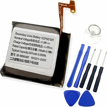 Replacement Battery EB-BR880ABY for Samsung Galaxy Watch 4 SM-R860 SM-R865 40mm / Galaxy Watch 4 Classic SM-R880 SM-R885 42mm Smartwatch