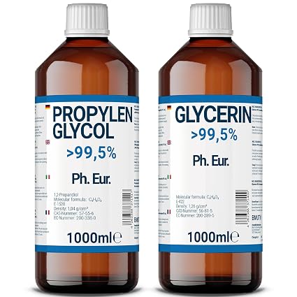 VitaFeel Glycerin + Propylenglykol Je 5L – 99,9% Pharma- & Lebensmittelqualität