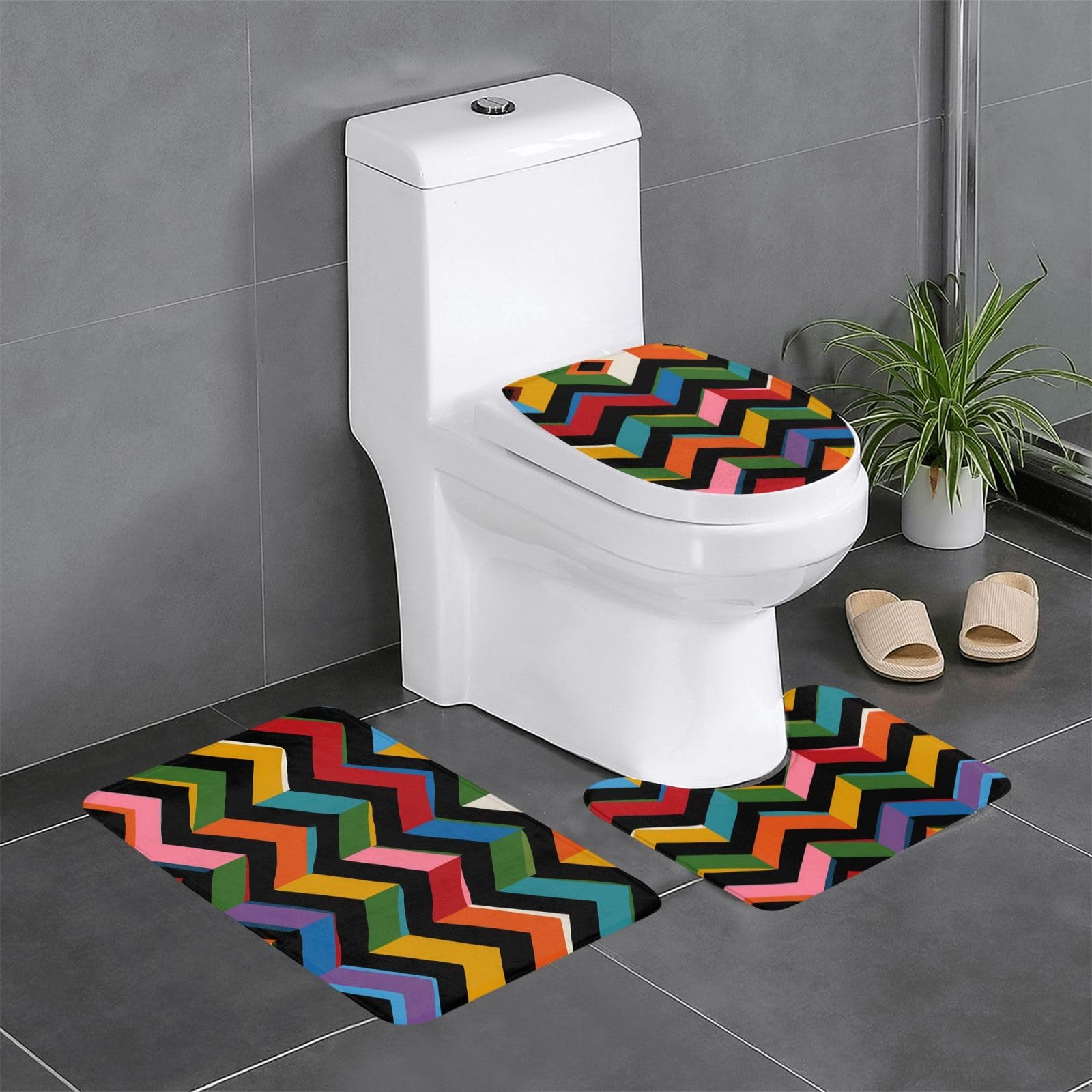 Tapis de salle de bain antidérapants YYHWHJDE pour éviter les glissades et nettoyer facilement