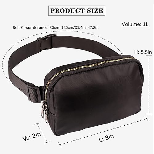 Miniatura 5 de Mini bolsa de cinturón para mujeres y hombres, riñonera impermeable para mujer, bolsa cruzada con correa ajustable para correr, entrenamiento,