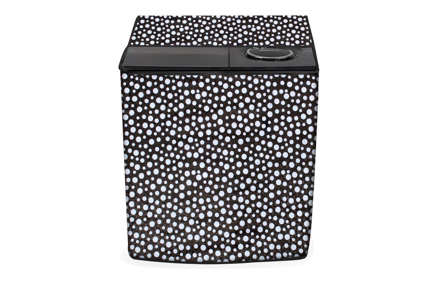 Stylista Washing Machine Cover Compatible for LG 10.0 kg semi Automatic P2065R3SA Polka dot Printed Pattern-picture-32