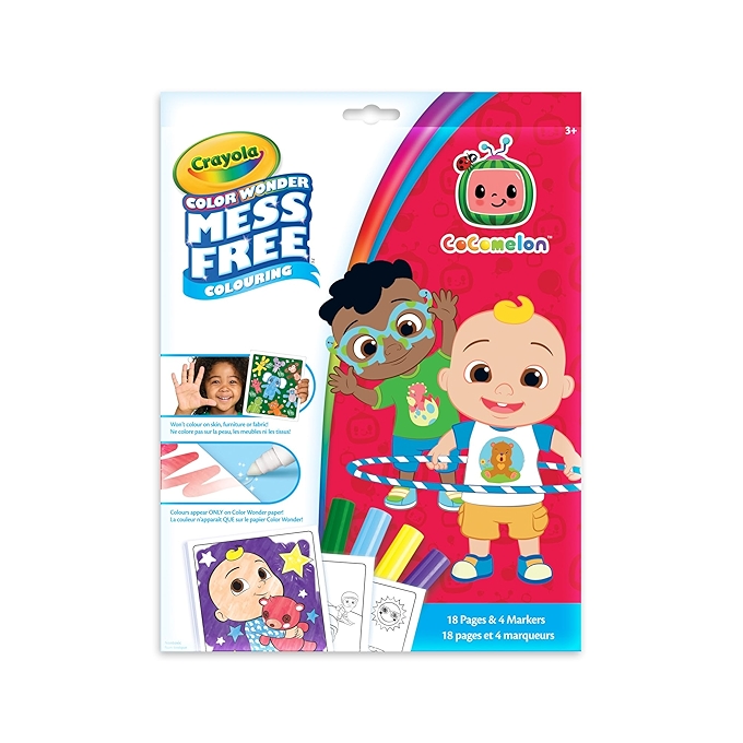 Crayola 无污渍涂色书与Cocomelon涂色笔
