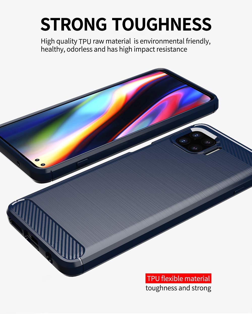 Custodia Trasparente Sfumata Per Motorola Moto G 5G Plus | Rosa/Verde | Morbida TPU Antigiallo | Con Foro Per Cordino - 2