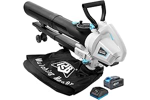 40V 4Ah Cordless Leaf Blower Vacuum and Mulcher, 3 in 1 Handheld...