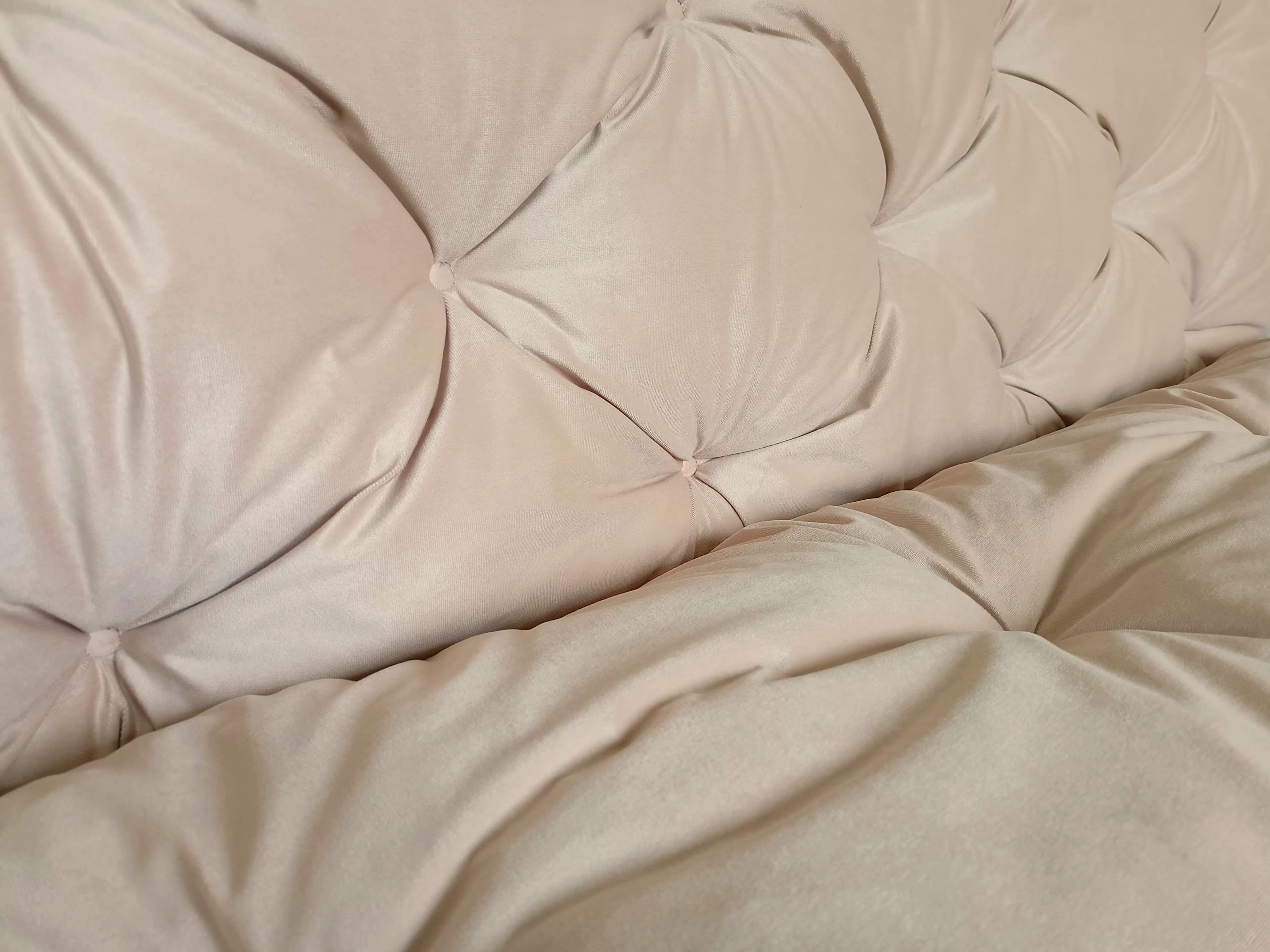 4L Textil Coussin pour banc de jardin Hollywoodschaukel - Housse de banc de jardin - Coussin de siège extérieur - Coussin de banc de jardin - Coussin de palette de jardin (110 x 50 x 50 cm, Beige)