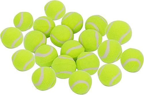 Miniatura 5 de LUCKYERMORE Pelotas de tenis para perros, paquete de 20 pelotas de tenis para mascotas para perros pequeños, juguete de primera calidad, material no