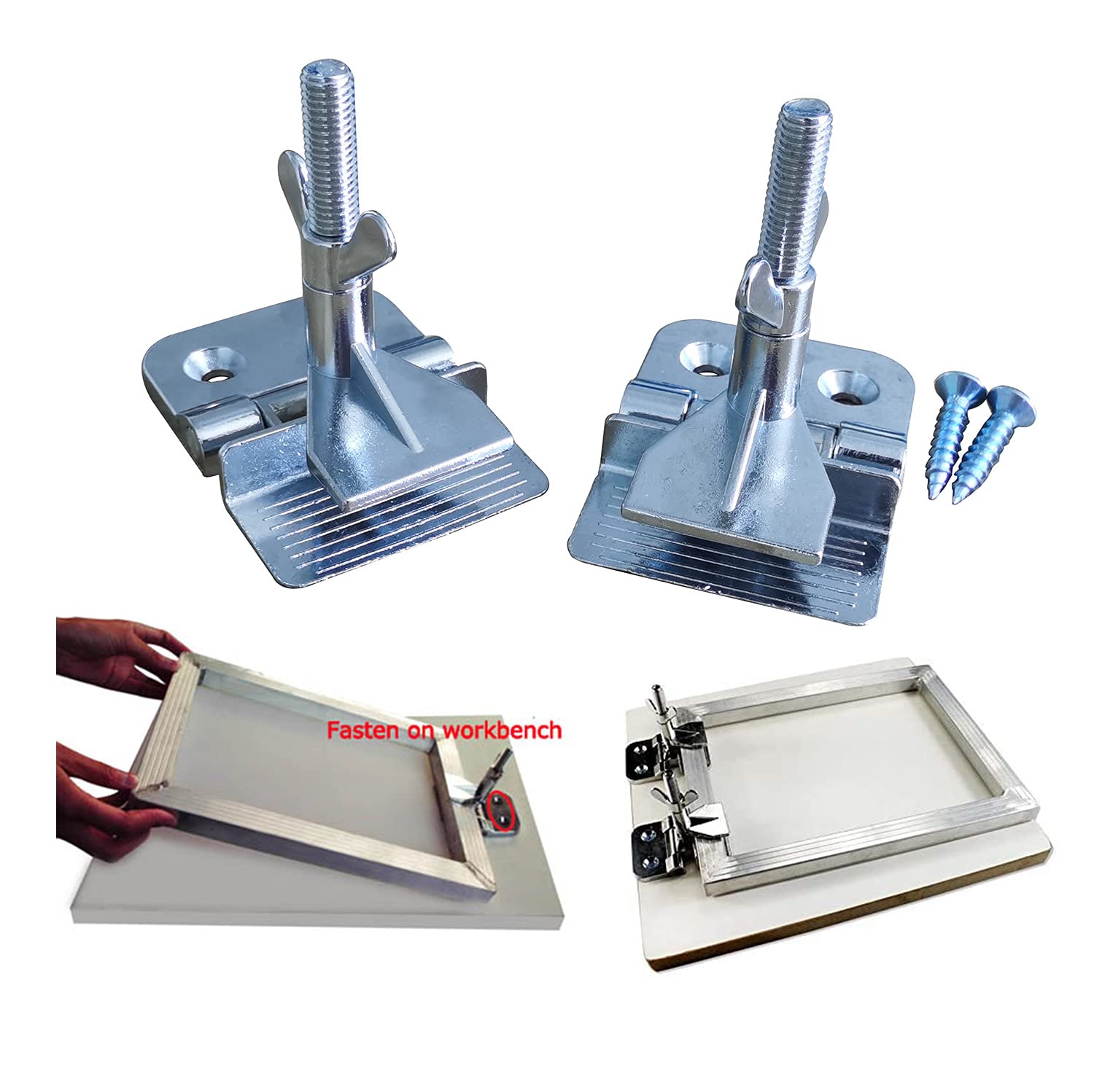 Amazon.co.jp: INTBUYING シルクスクリーン ヒンジ クランプ シルク