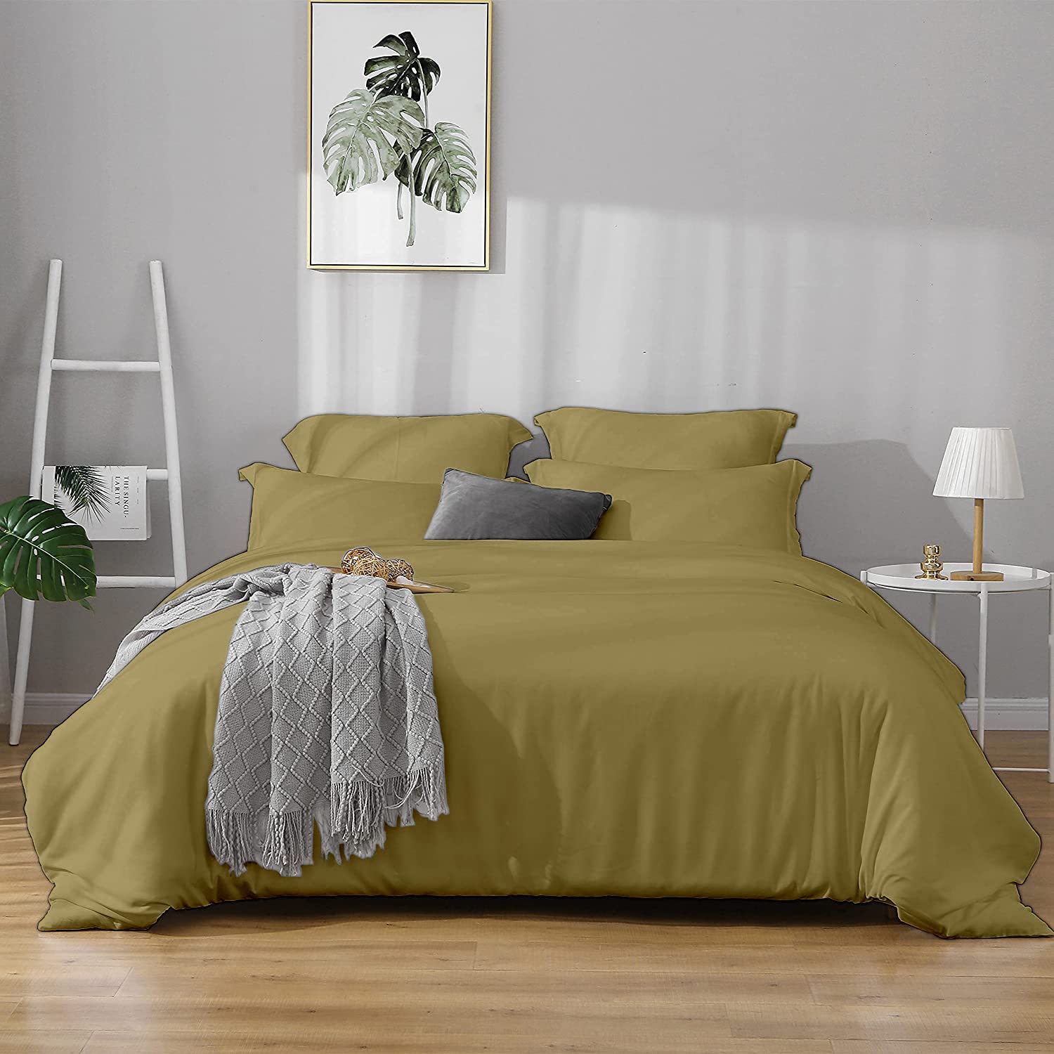 eBeddy Linens Taupe Solid Duvet Cover 