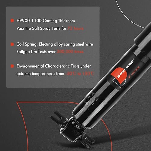 Miniatura 4 de A-Premium Amortiguador de puntal delantero compatible con Chevrolet Express 1500 2003-2014, Express 2500 2003-2007 y GMC Savana 1500 2003-2014,