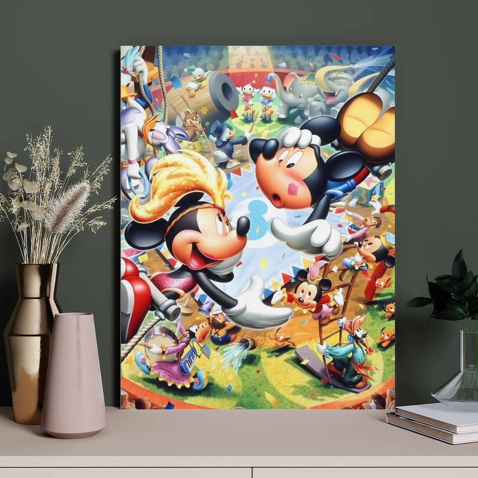Amazon.co.jp: ミッキーマウス キャンバス絵画 アートパネル アート