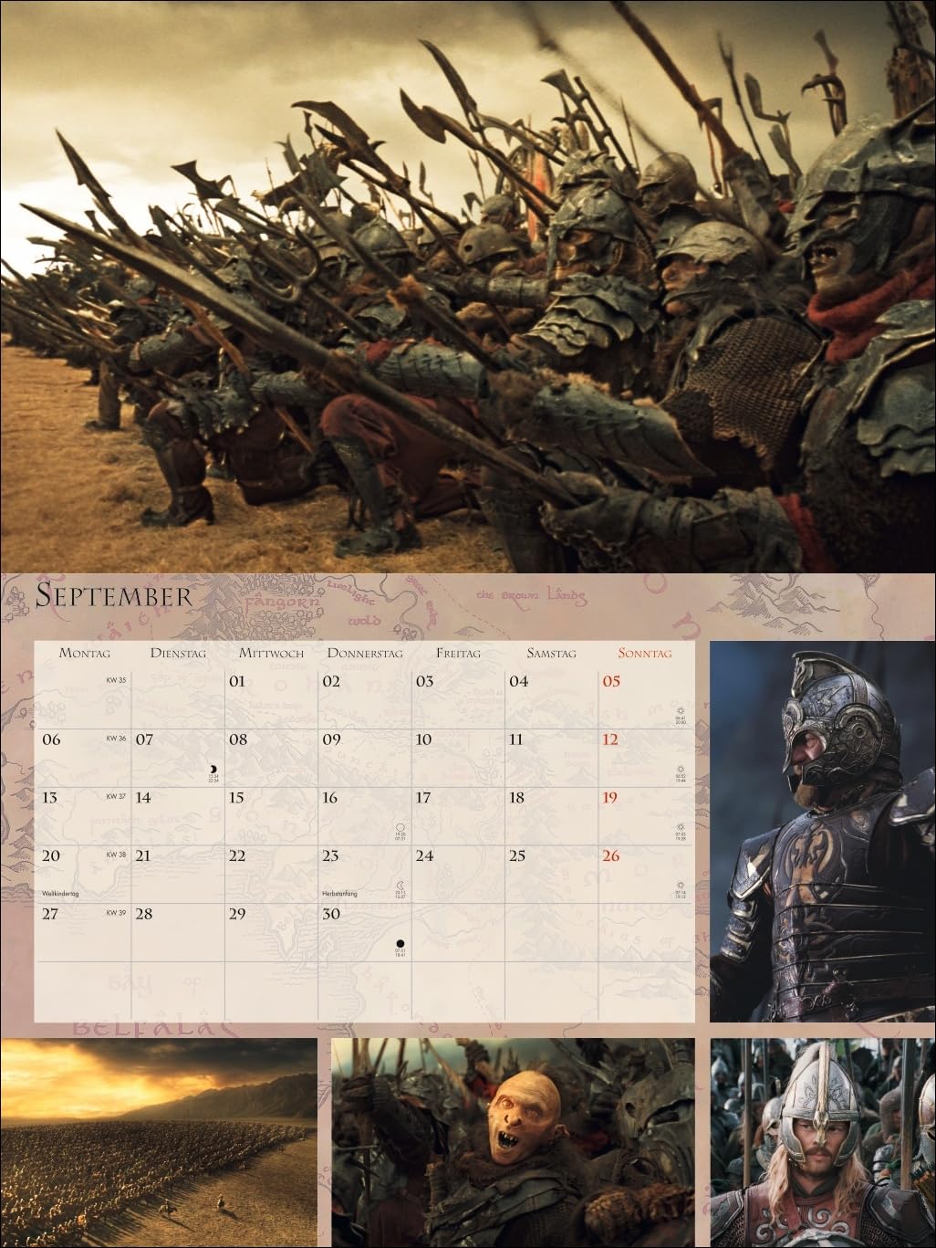 Der Herr der Ringe Broschur XL Kalender 2027: Wandkalender mit fesselnden Filmszenen aus der erfolgreichsten Filmtrilogie. Broschürenkalender 2027 mit Poster zum Heraustrennen.