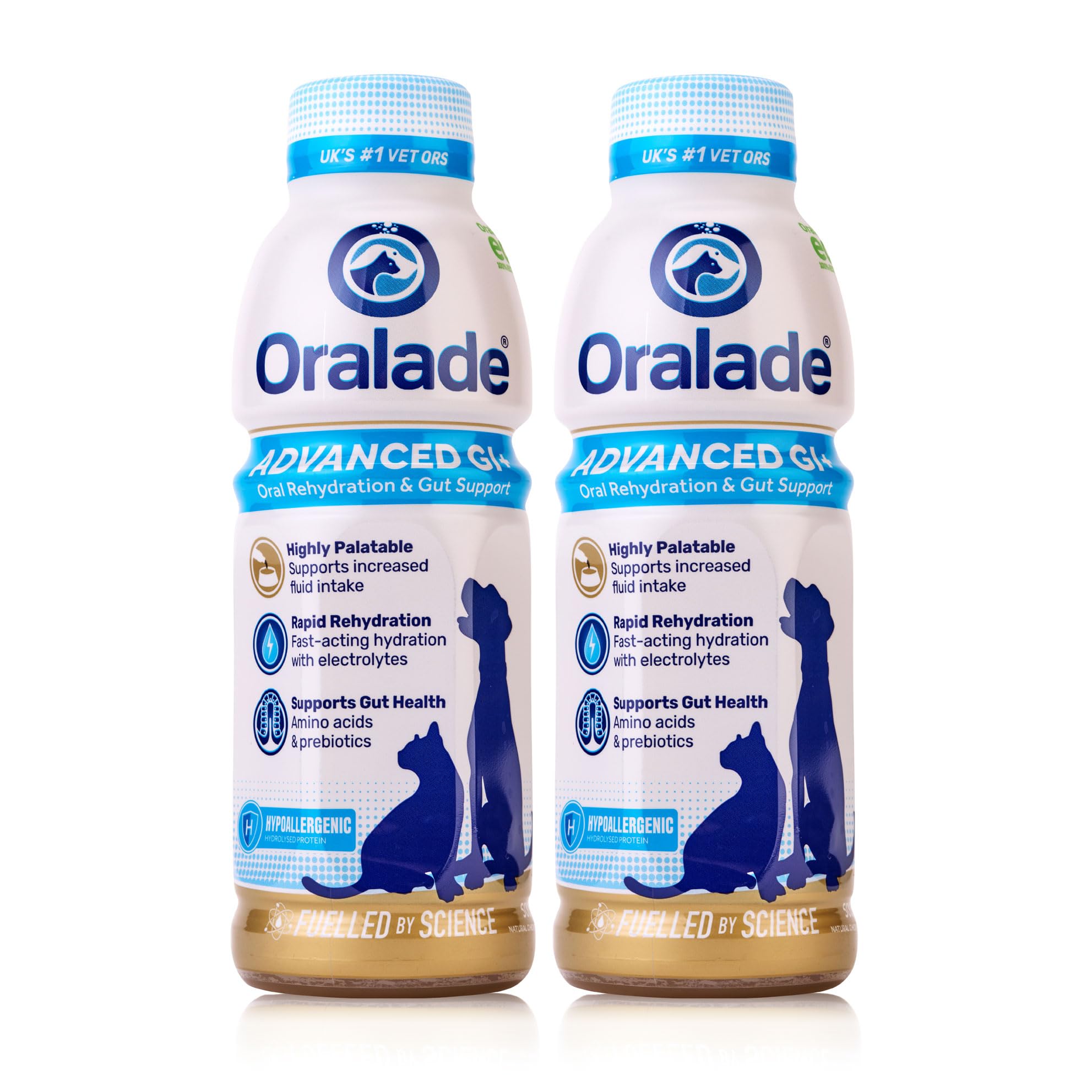 Oralade GI Support Tasty Solution for Dogs and Cats - Double Pack - 2 x 500 ml
