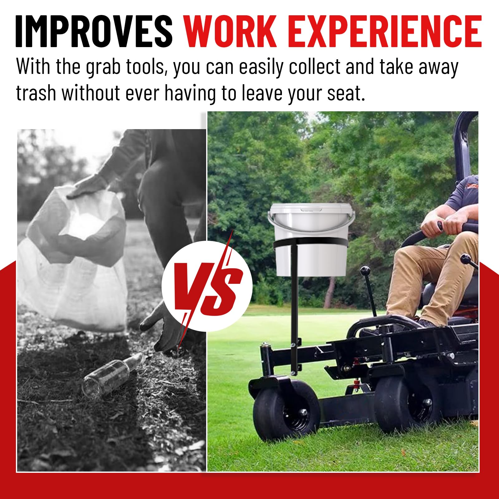 Utv Frame 5 Gallon Bucket Holder - ROPS Mount For Zero Turn Mowers ...