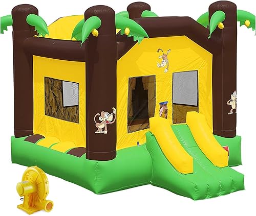 Casa de despedida de selva de grado comercial 100% PVC con soplador