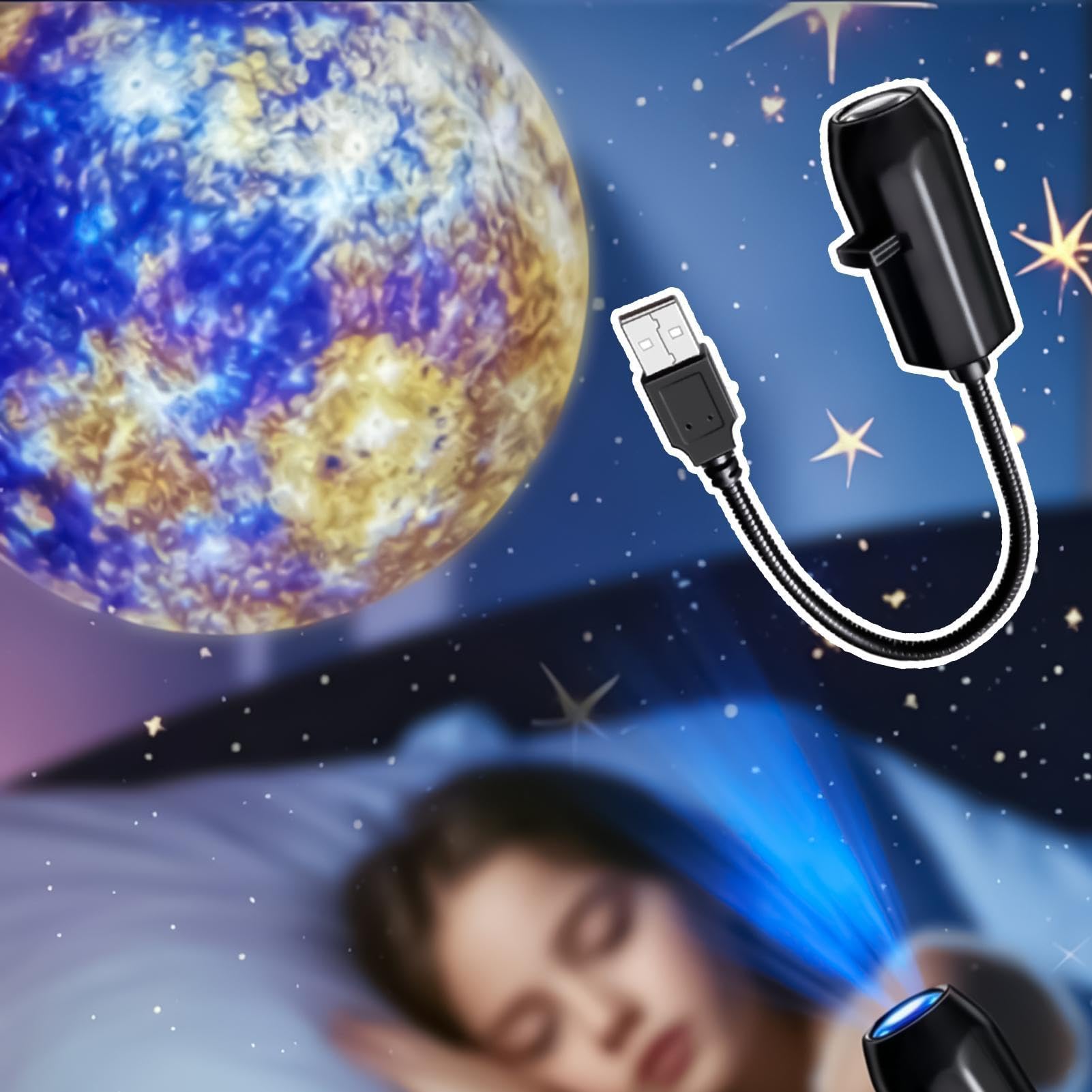 Galaxy projektor lampka nocna USB seria astronomiczna lampa samochodowa