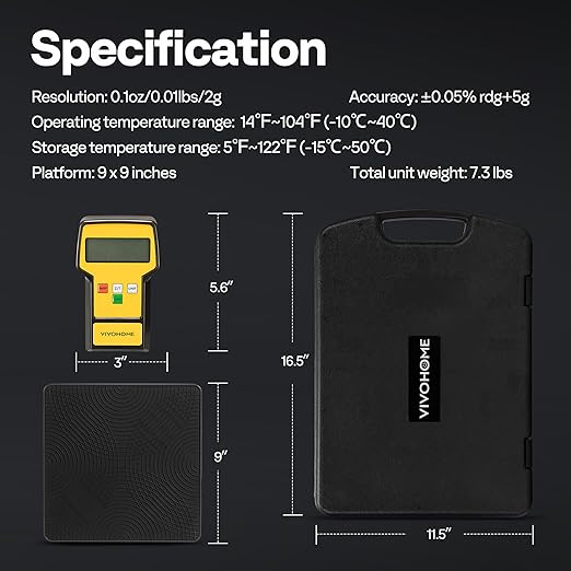 VIVOHOME Báscula Digital Electrónica de Precisión 110 LB y Máquina Recuperadora de Refrigerante miniatura 8