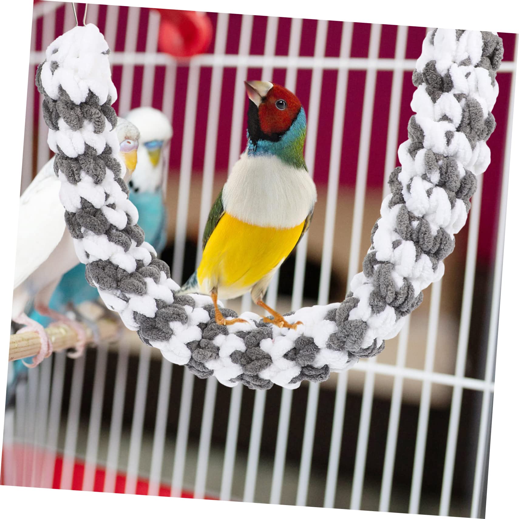 Angoily 5pièces Corde à Grimpe pour Hamster Et Petits Animaux Jouet pour Enrichissement Et Exercice Décoration Suspendue pour Cage Améliore Équilibre Et Le