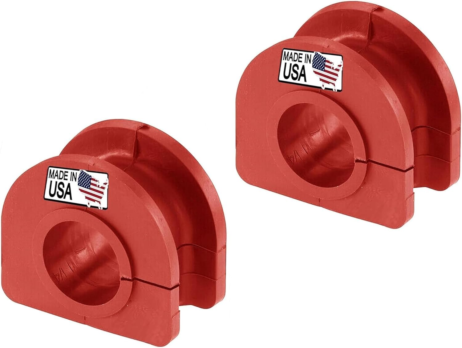 Suspension Dudes PAIR Front Sway Bar Stabilizer CODE RED Bushing Kit FITS Escalade, Avalanche, Suburban, Sierra, Yukon, H2, Tahoe, Silverado, Safari, 1985-2009 K6437 - Made In USA 30 MM Stabilizer Bar