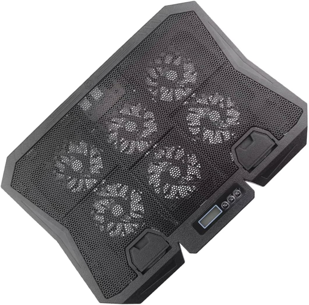 6-inch Laptop Cooling Pad with Quiet Fan Adjustable Speed Cooler Stand for Notebook Portable Laptop Holder for Efficient Heat Dissipation and Travel Use