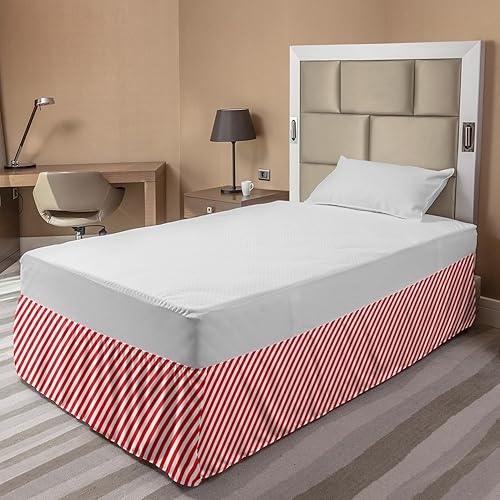 Miniatura 10 de Ambesonne Falda de cama con diseño de océano, conchas marinas de playa, estrellas de mar náuticas, conchas de mar, ilustración acuática, decoración