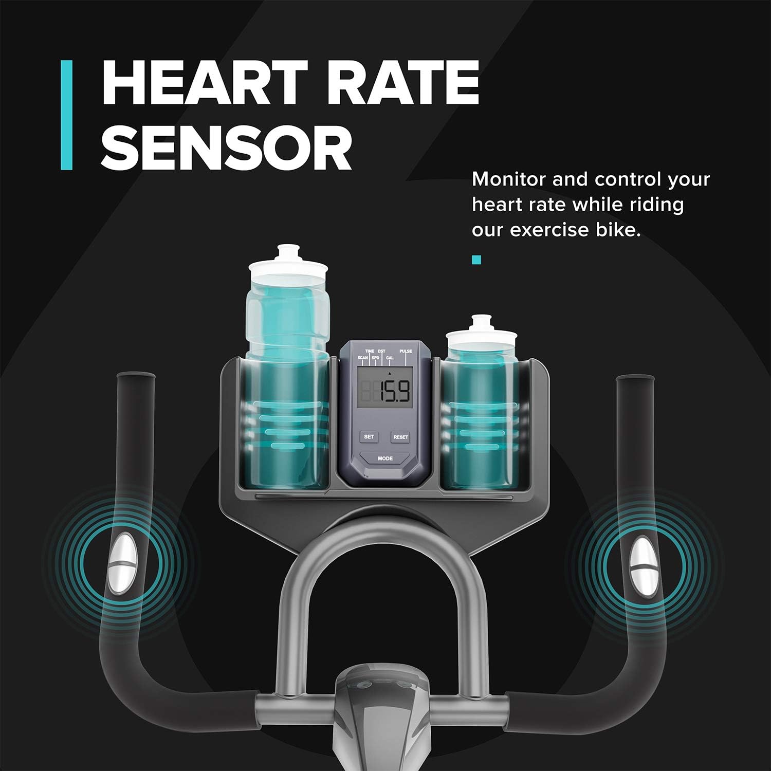 Heart Rate Sensors on Handlebars