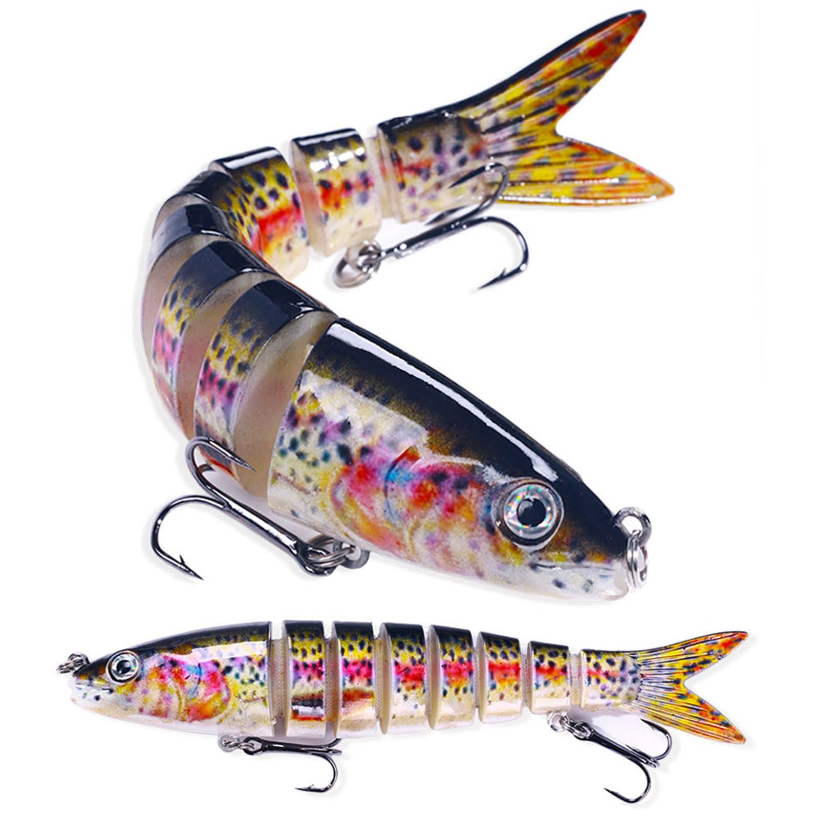 3D Künstliche Fischerei Köder Swimbait Wobbler Mehrere Abschnitte Fischerei Köder Salzwasserfischerei Köder Wobblers