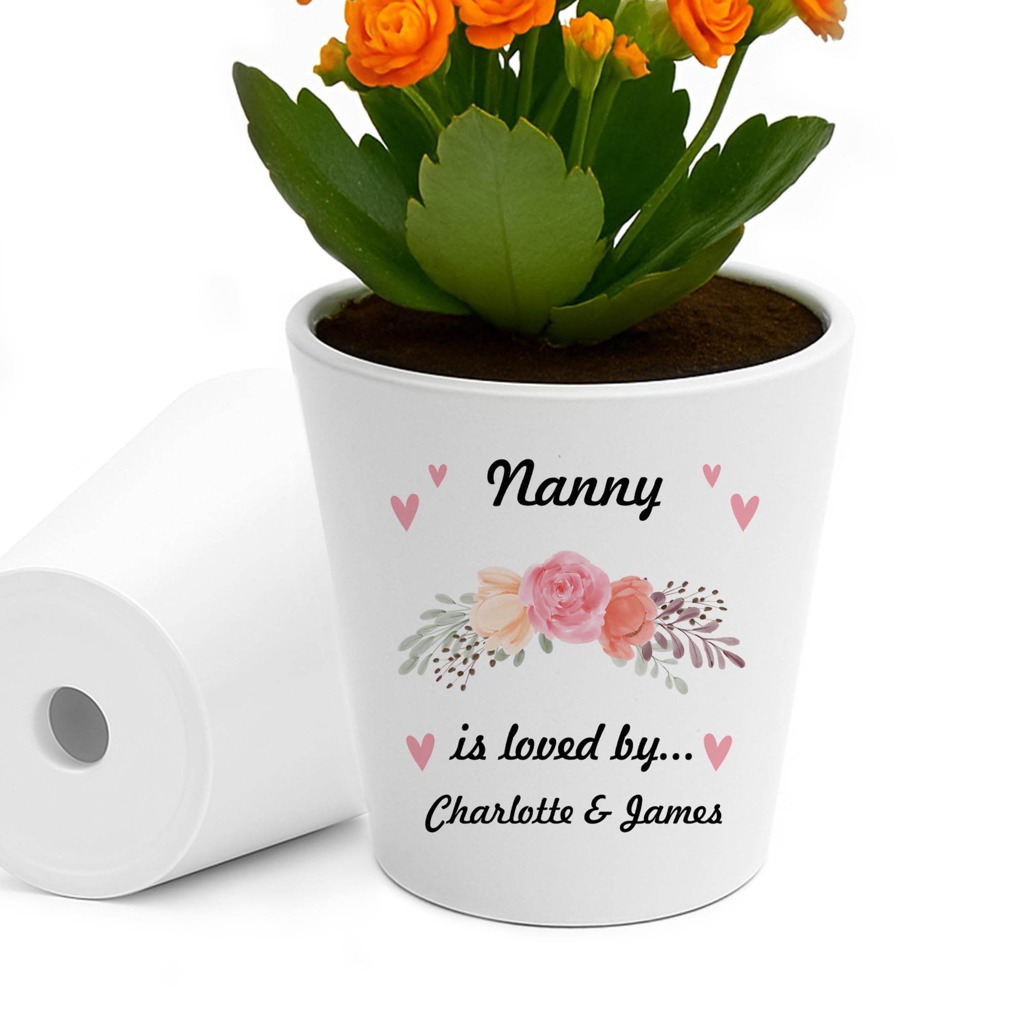 RED OCEAN Personalised Nanny Gifts For Birthday Christmas Plant Pot Nanny Is Loved By Gifts For From Grandchildren Unique Garden Gift Ideas