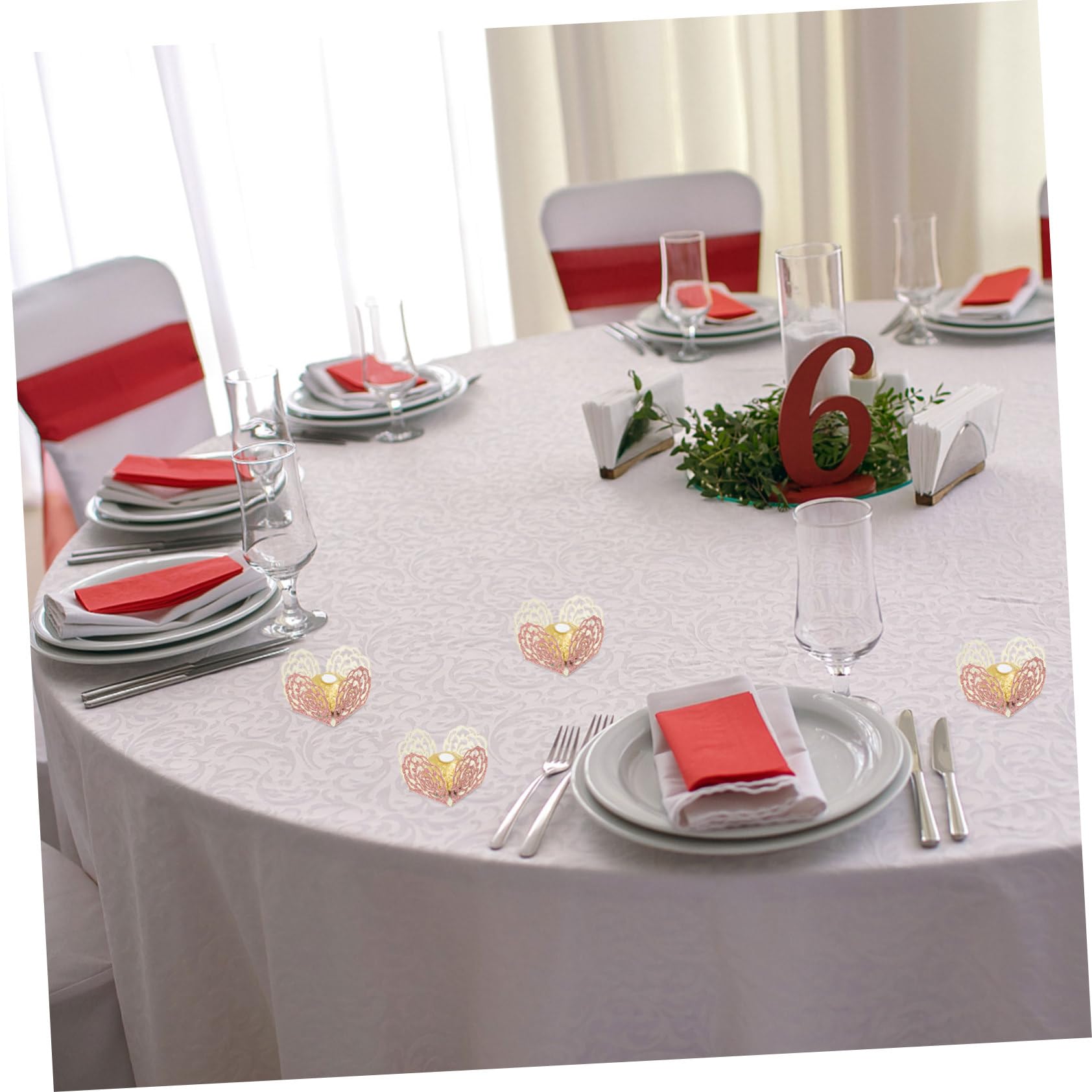 MAGICLULU 50pcs Schokolade Wrapper Tassen Trüffel Candy Dekorative Party Versorgung für Hochzeit