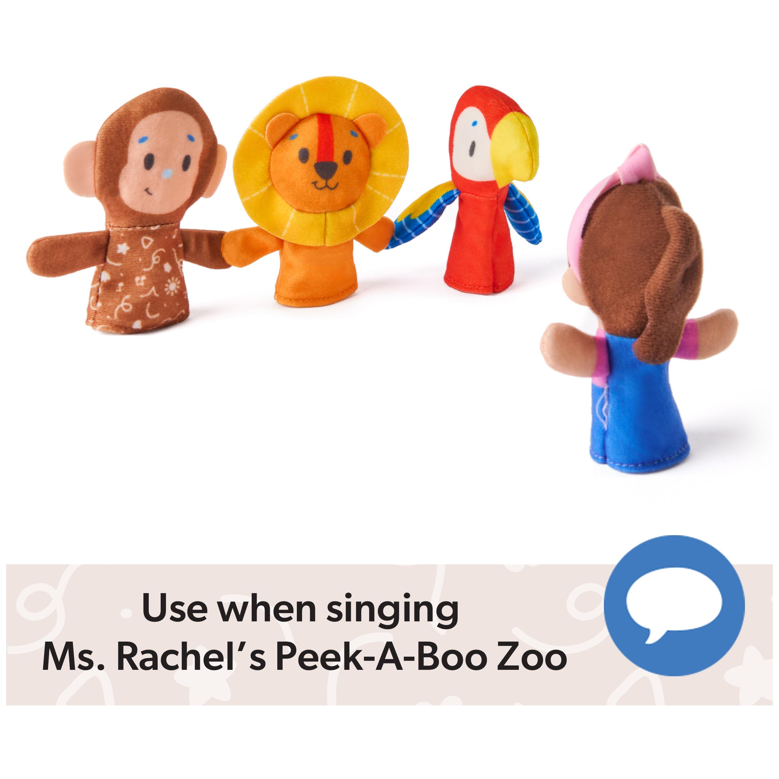 Ms. Rachel Zoo Song Finger Puppet Set