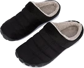 Ranberone Men's Winter Slippers, Non-Slip Slippers, Memory Foam Comfort Slippers for Indoor and Outdoor Use, Size 7-16 UK