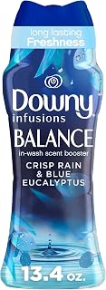 Infusions In-Wash Laundry Scent Booster Beads, BALANCE, Crisp Rain and Blue Eucalyptus, 13.4 oz